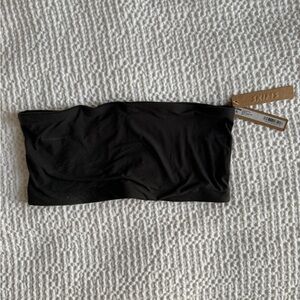 SKIMS Black Strapless Bandeau Bra